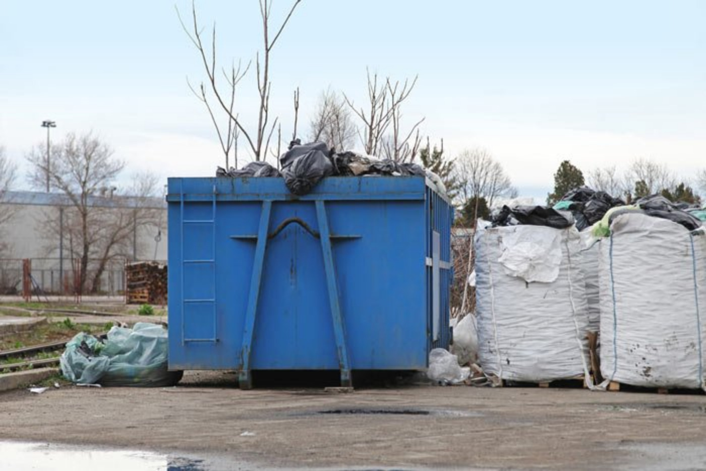 full debris removal full dumpster