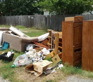 roll off dumpster house decluttering