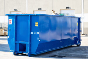 This is a picture for a blog post about dumpster rentals for homeowners and commercial businesses.